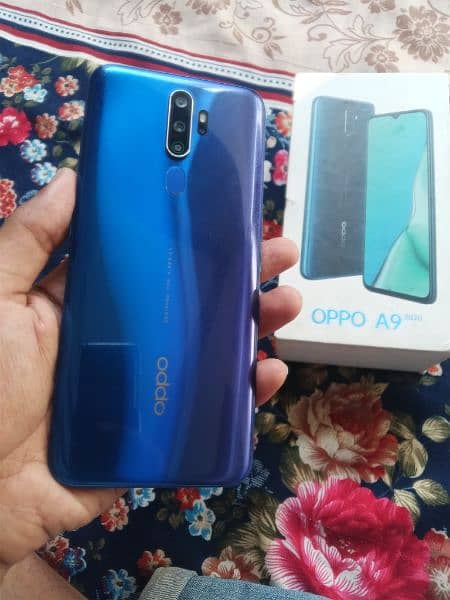 oppo a9, 8 128 snapdragon 665 condition 10by10 with box 6