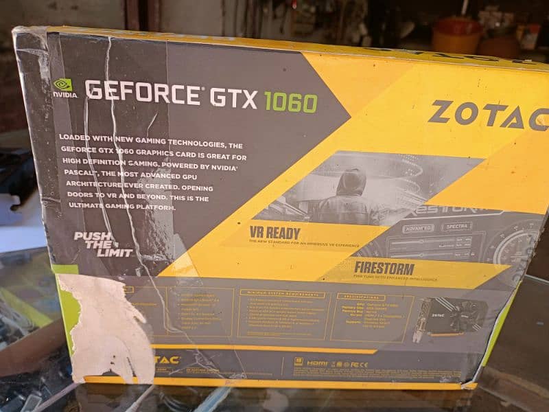 Nvidia GTX 1060(6GB)/GeForce zotac/Graphics Card for sale 1