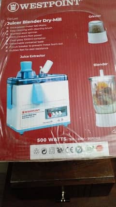 west point juicer blender dry mill wf-7201 new box pack