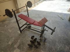 gym equipments / Bench Press / Dumbels for sell