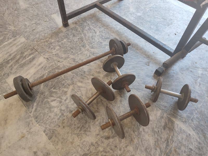 Bench Press and weight Dumbels 1