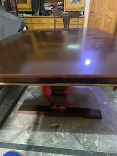 wooden 6 Seater Dining Table