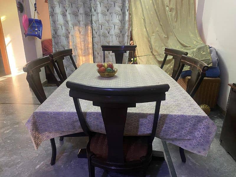 wooden 6 Seater Dining Table 1