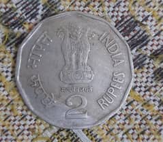 Indian 2 rupees year 1998 0