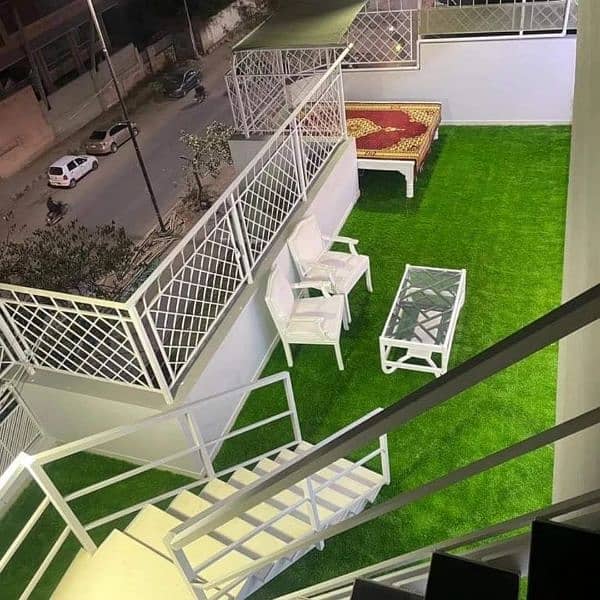 Lawn Grass - Balcony Artificial Grass - all Karachi Available 6