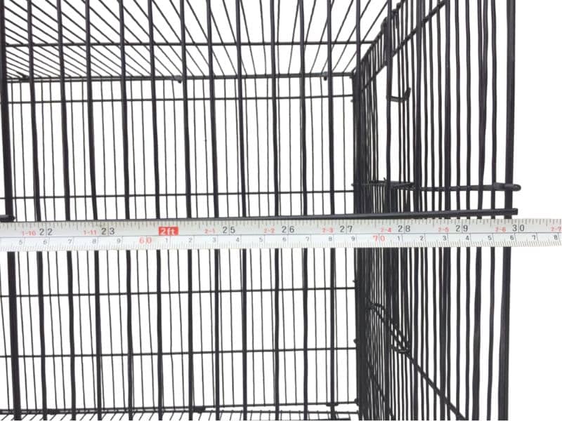 Birds cage 1.5 /2.5 full ready cage with all accessories colour black 2
