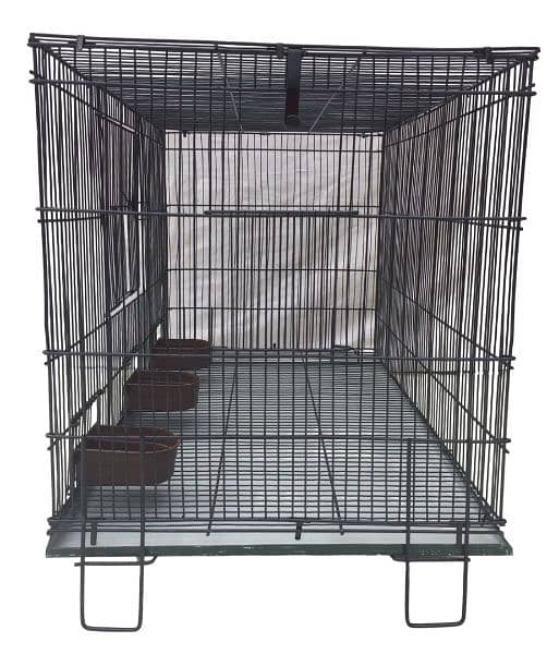 Birds cage 1.5 /2.5 full ready cage with all accessories colour black 6