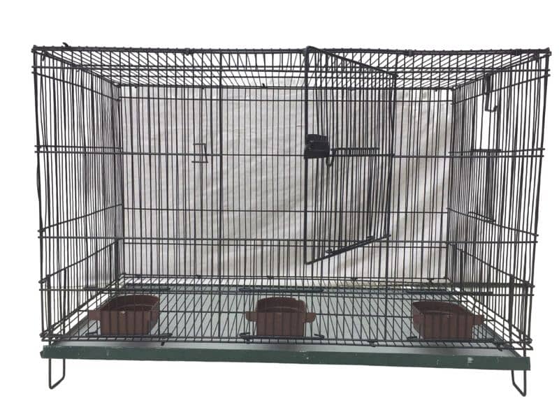Birds cage 1.5 /2.5 full ready cage with all accessories colour black 7