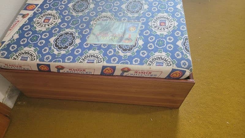 One Single Bed and Matress with side table 4
