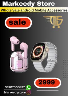 Markeedy store 1 T900 Ultra 2 Smart Watch wait Ear pods Air31 only2999