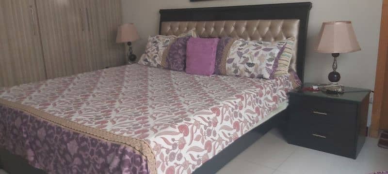 Wooden Bedset with dressing and Couches 1