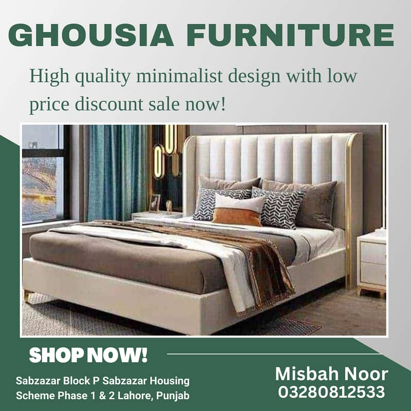 poshish Bed/cushion Bed/Bed dressing table/Double Bed/Single Bed 17