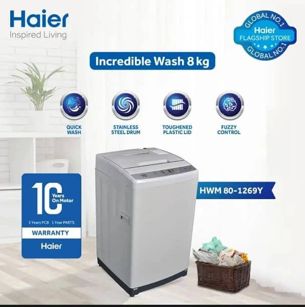 Brand new Haier Automatic washing machine 1