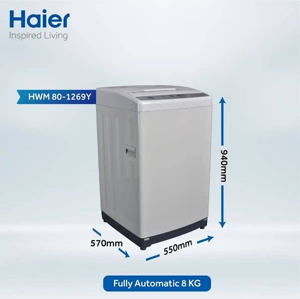 Brand new Haier Automatic washing machine 2
