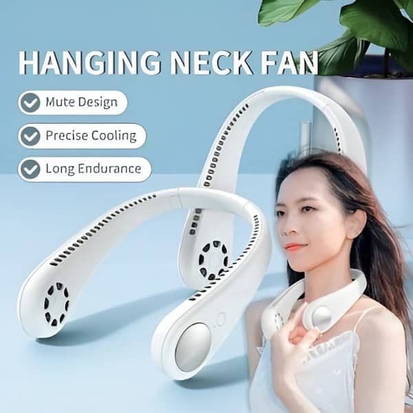 Neck Fan Portable Bladeless Hanging Neck Rechargeable 1