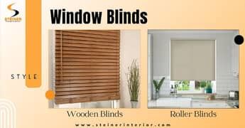 Window Blinds (Wooden & Roller)