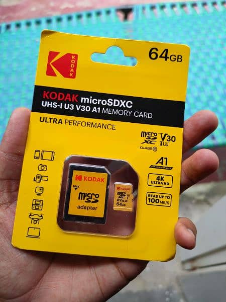 KODAK 64 GB ULTRA PERFORMANCE MICRO SD CARD 4