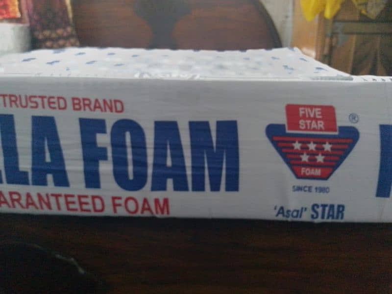 Bed Mettress Foam (size 78" x 66" x 6" thick) 03214126985 Five star 2