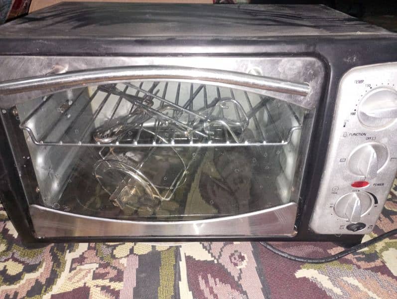 full size microwave oven in use form 1