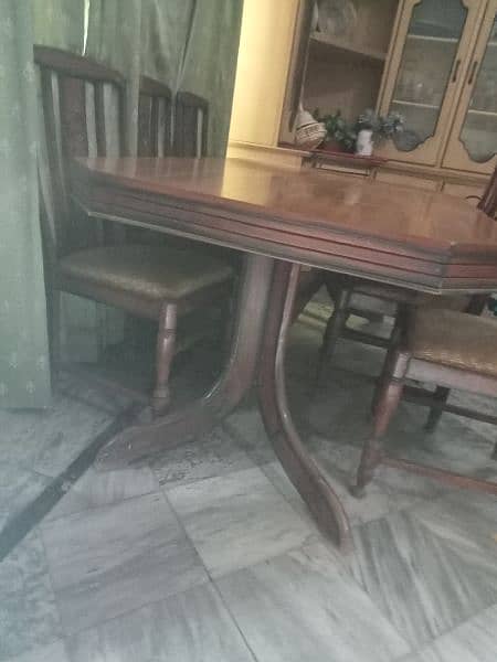 full wooden dining table 4