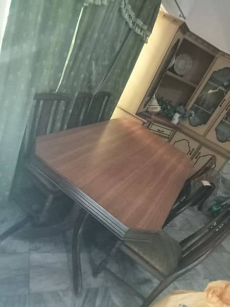 full wooden dining table 5
