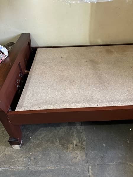 Choclate Brown Wooden Single Bed 7