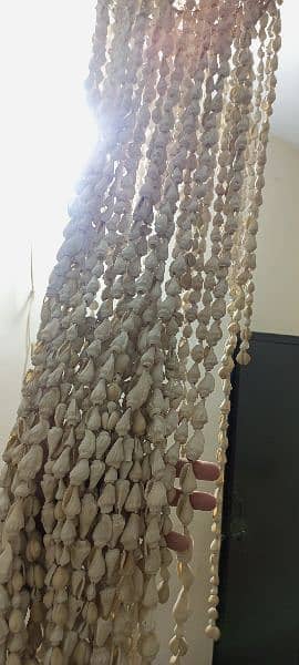 "CHANDLIER" Unique Vintage Cowrie Shell Hanging Light 7