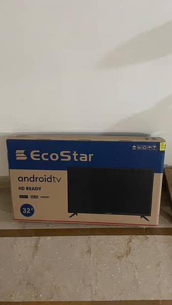 32 inch LED Ecostar Android TV Boxed Packed 0