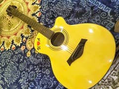 Suedian YO-6201C-Na Yellow 40 Acoustic Guitar With Equalizer & Tuner