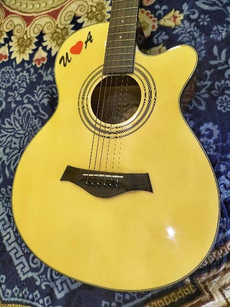 Suedian YO-6201C-Na Yellow 40 Acoustic Guitar With Equalizer & Tuner 4