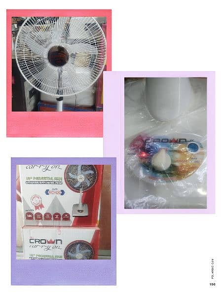 Crown AC DC stand fans 4