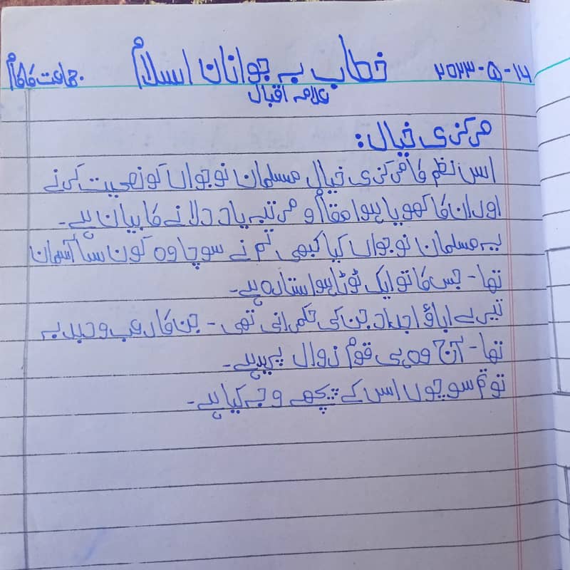 Writting Assignment In Urdu and English 2