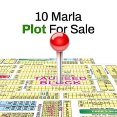 10 Marla plot Available for sale in Tauheed Block Bahria Town Lahore 0