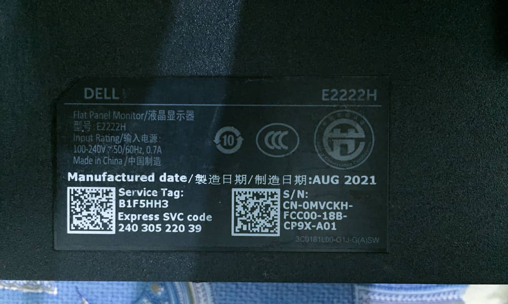 Dell 22 Monitor - E2222H FHD  LED 4