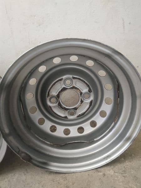 japanese Steel Rims 12inch left from Suzuki Every 4