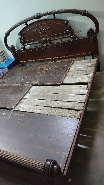 wooden bed without mattress 5