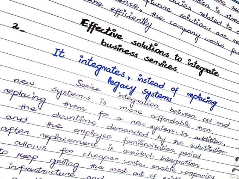 Hand writing work available in cheapest rate 1