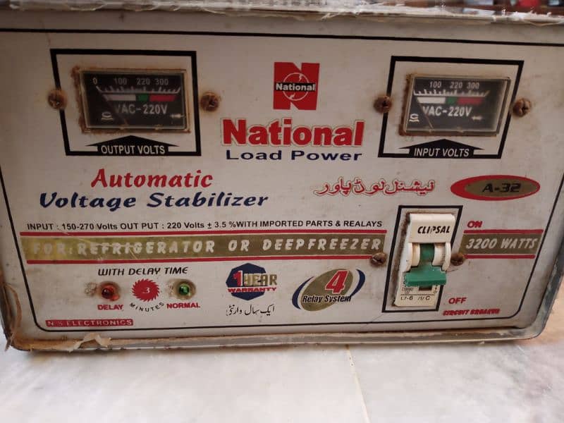 National stabilizer Automatic 3200 watt 1