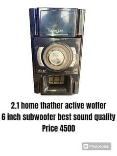 2.1 home thather active woffer best sound quality