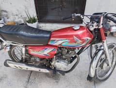 Honda 125 Red Colour Lahore Number Good Condition