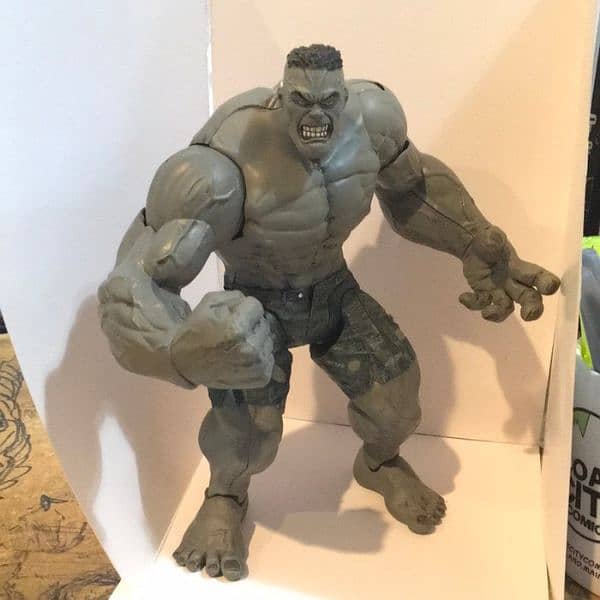 marvel select figure grey hulk original 9 inches size. 3