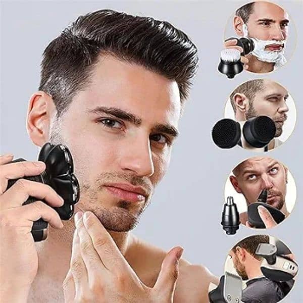 4d - 360° Head Shaver, 5-in-1 Electric Razor for Men 1