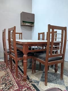 6 person dining table with chairs