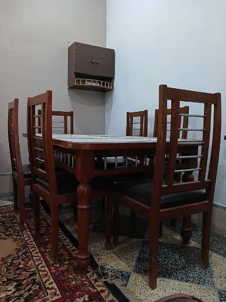 6 person dining table with chairs 1