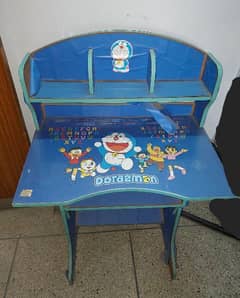 Kids Study Table Doraemon Cartoon Print