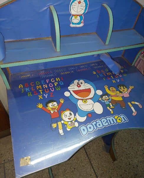 Kids Study Table Doraemon Cartoon Print 1