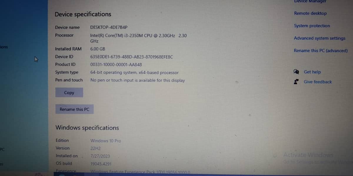 Samsung corei3 320 GB HDD 6GB RAM 1