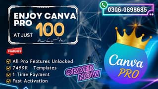 Canva Pro Exclusively at 100/- | 100% Canvapro