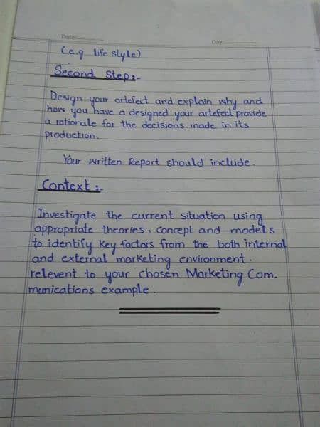 handwriting assignment writing work 2