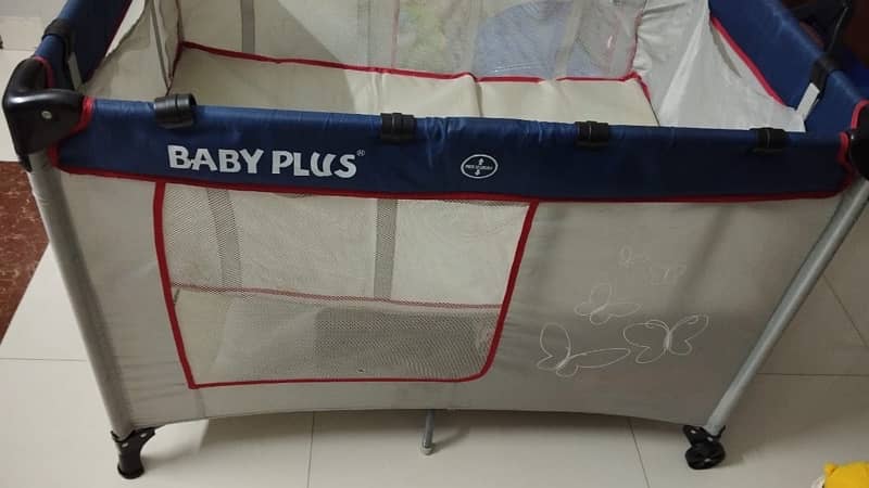 baby cot with mattress (baby plus) 4
